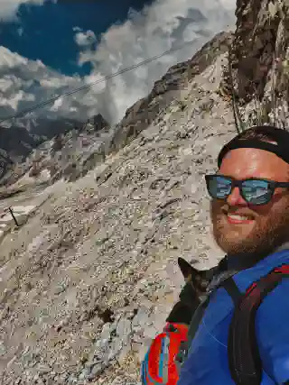 Georg and Momo in the Mountains