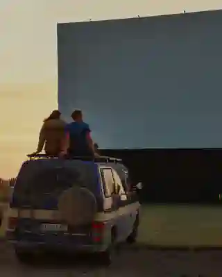 Autokino in Wolseley. Abendprogramm und Stellplatz!