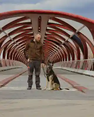 Peace Bridge with Georg and Momo