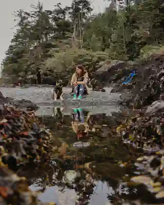 Hiking trail near Ucluelet.