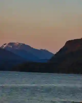 The coast in the evening light.