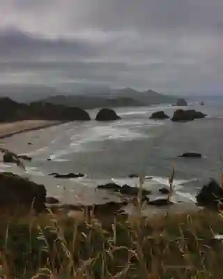 View of the coast from Ecola State Park.